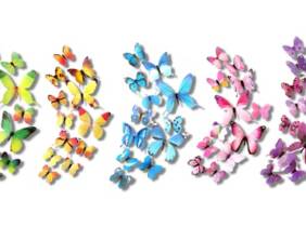 Cupón descuento oferta Set de mariposas decorativas: 60 piezas / Todos los colores