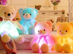 Cupón descuento oferta Oso de peluche luminoso: Rosa / 50 cm