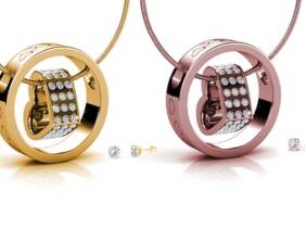 Cupón descuento oferta Pendientes y colgante de corazón hechos con cristales de Swarovski®: Plateado dorado rosa dorado / 3