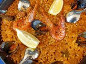 Menú de paella