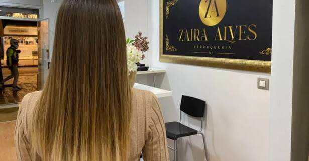 Alisado en Peluqueria Zaira Alves