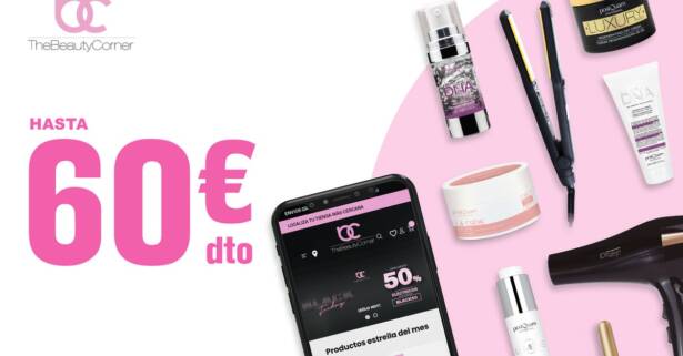 Descuento para tiendas físicas y online de The Beauty Corner