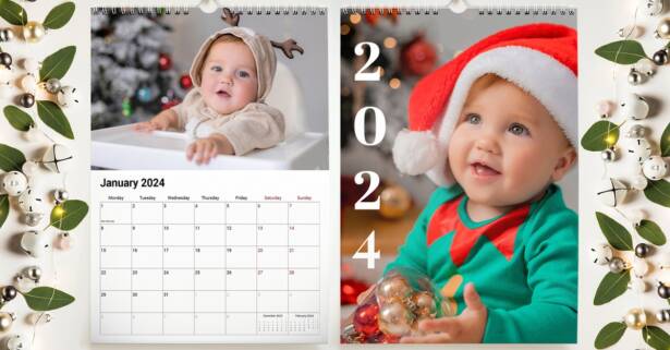 Calendario de pared personalizable con Printerpix