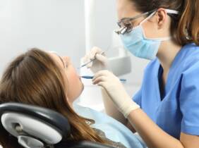 Limpieza dental con radiografía