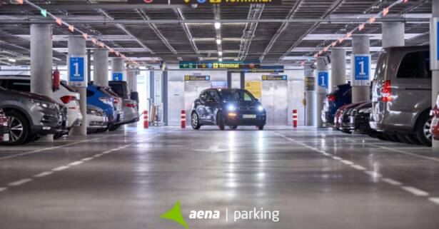 Descuento de hasta el 40 % para un parking oficial de AENA de España